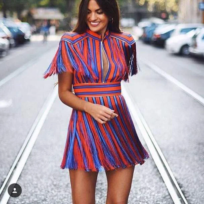 Сине Красное Платье Фото