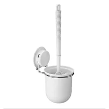Toilet Brush Holder Plastic and Stainless Steel Bathroom Toilet Brush and Holder Bathroom Accessories 260004