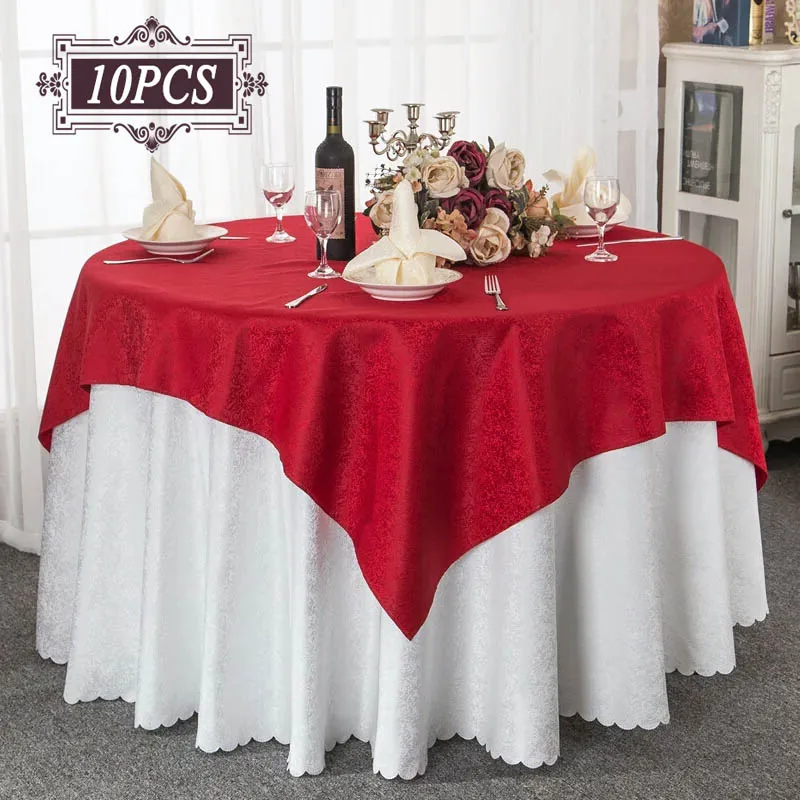 Us 97 4 Wholesale 10pc Round Crochet Tablecloth Square Table Cover Chair For Wedding Decorative Table Cloth Oval Table Linens Outdoor In Tablecloths
