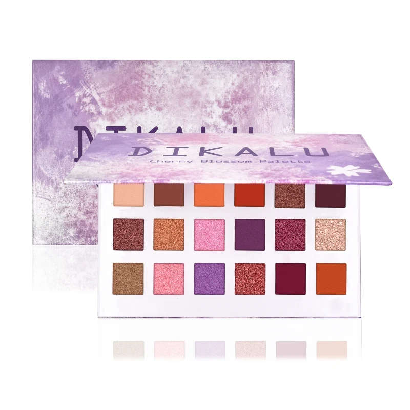 

Makeup Eyeshadow Palette 18 Colors Glitter Shimmer Matte Warm Color Eyeshadow Pallete