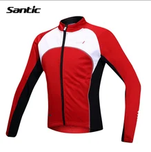 2018 santic Велоспорт куртка мужчины тепловой зима велосипед одежда Ветрозащитный теплый спортивный пальто MTB велосипед Джерси C01024R