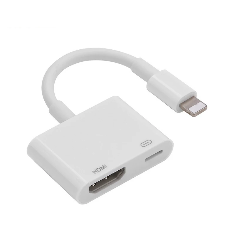 

USB Cable Connector 2018 New For Apple To Digital AV HDMI Adapter 4K Up To 1080P HD For iPhone X/8P/6/6S/7/7P/iPad Air/iPod USB