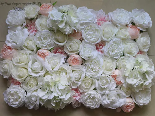 10 шт./лот, искусственные розы, Гортензия, 3D цветок, стена, свадебный фон, украшение, цветы, бегун, свадьба, смешанные цвета, TONGFENG - Цвет: 4