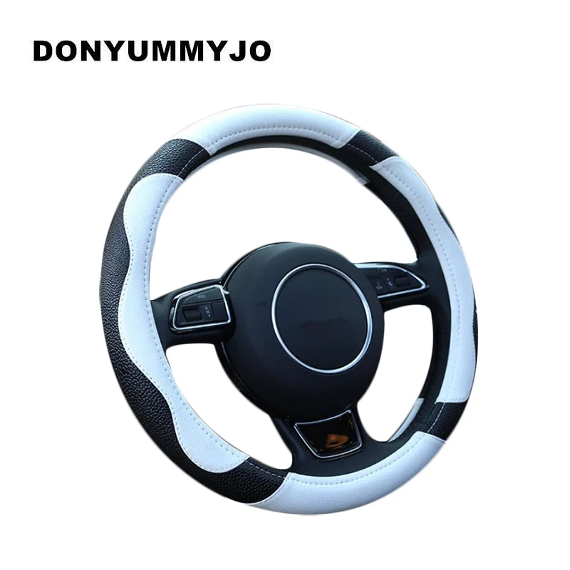 DONYUMMYJO Новый кожаный чехол рулевого колеса автомобиля M Размер для BMW Audi Форд Kia Mazda