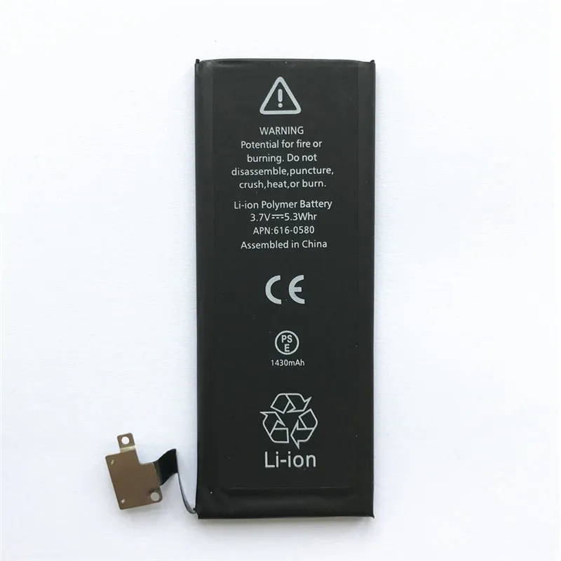 AYJ 10 шт./лот Превосходное качество батарея для iPhone 4S 0 нулевой цикл 1430 мАч 3,7 в замена Batarya запасные части