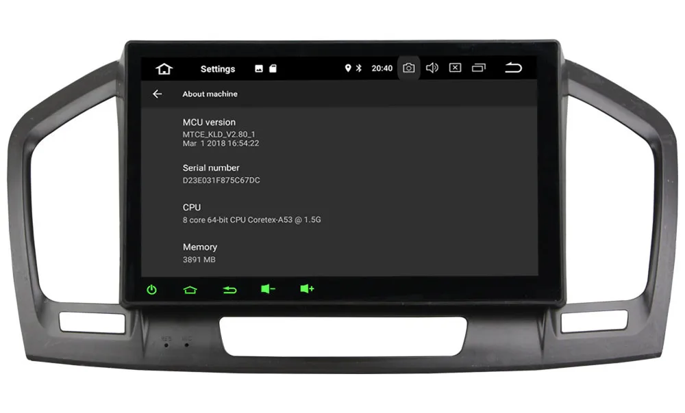 Perfect 9" IPS Octa Core 4G Android 8.1 4GB RAM 64GB ROM BT Car DVD Player Autoradio GPS Glonass For Opel Insigina Buick Regal 2009-2013 5