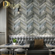 Винтажная искусственная деревянная настенная бумага Американский Ностальгический стиль 3D настенная бумага s для гостиной Кафе Ресторан Декор настенная бумага в рулонах