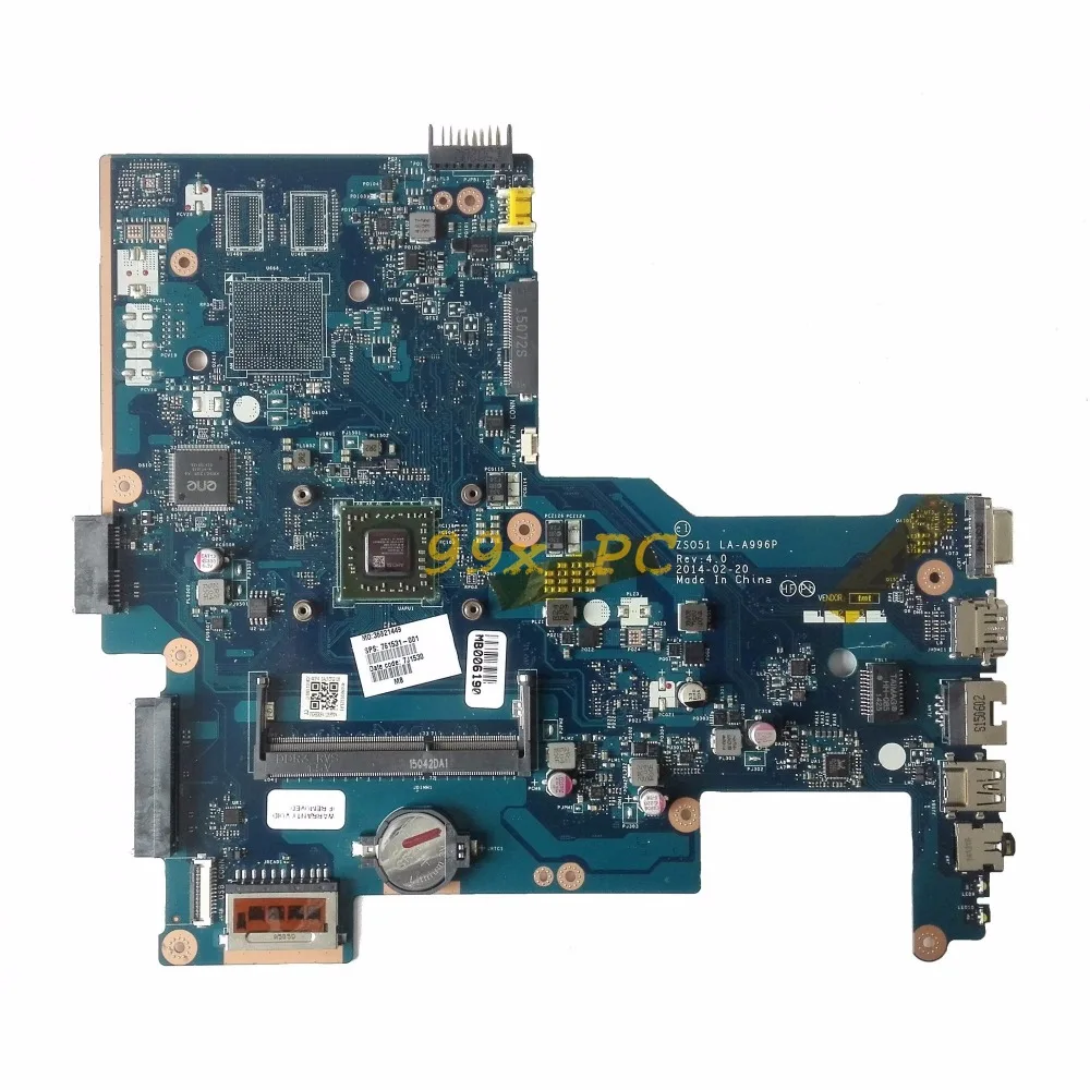 LAOKE для hp 255 G3 Материнская плата ноутбука W/для E1-2100 Процессор 761531-001 761531-501 ZSO51 LA-A996P