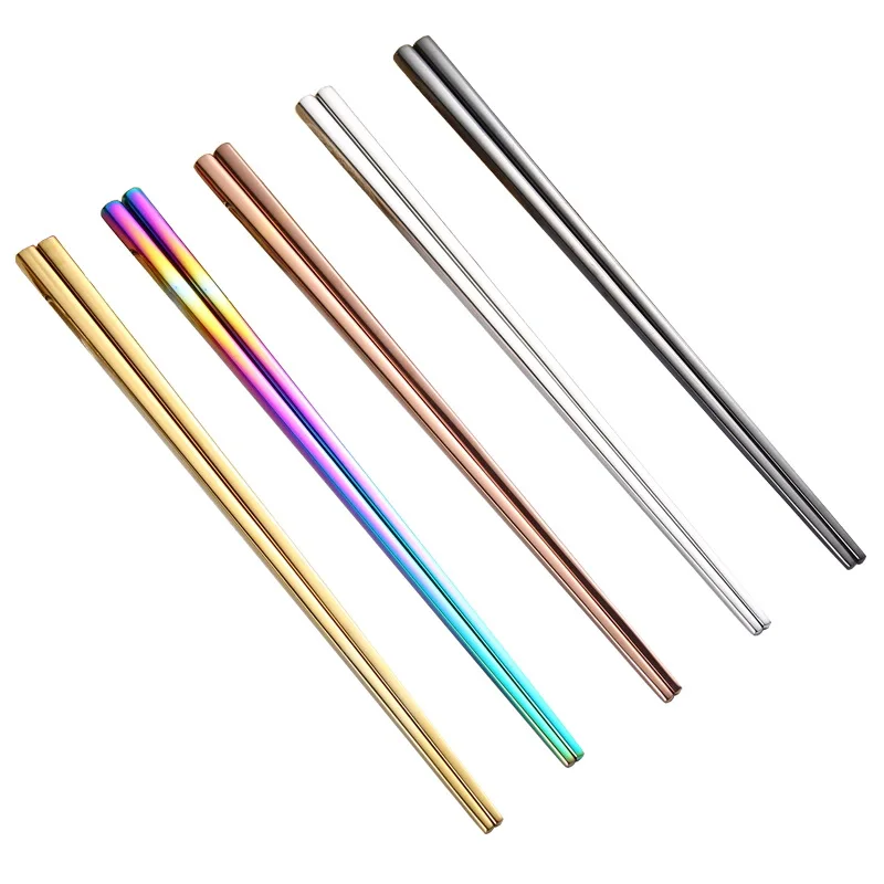 Rose gold chopsticks  (8)