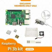 Raspberry Pi 3 Model B starter kit - pi 3 board / pi 3 case / 5V 2.5A US Power Supply / heat sink raspberry pi 3 starter kit raspberry pi 3 case power heat sink for raspberry pi 3