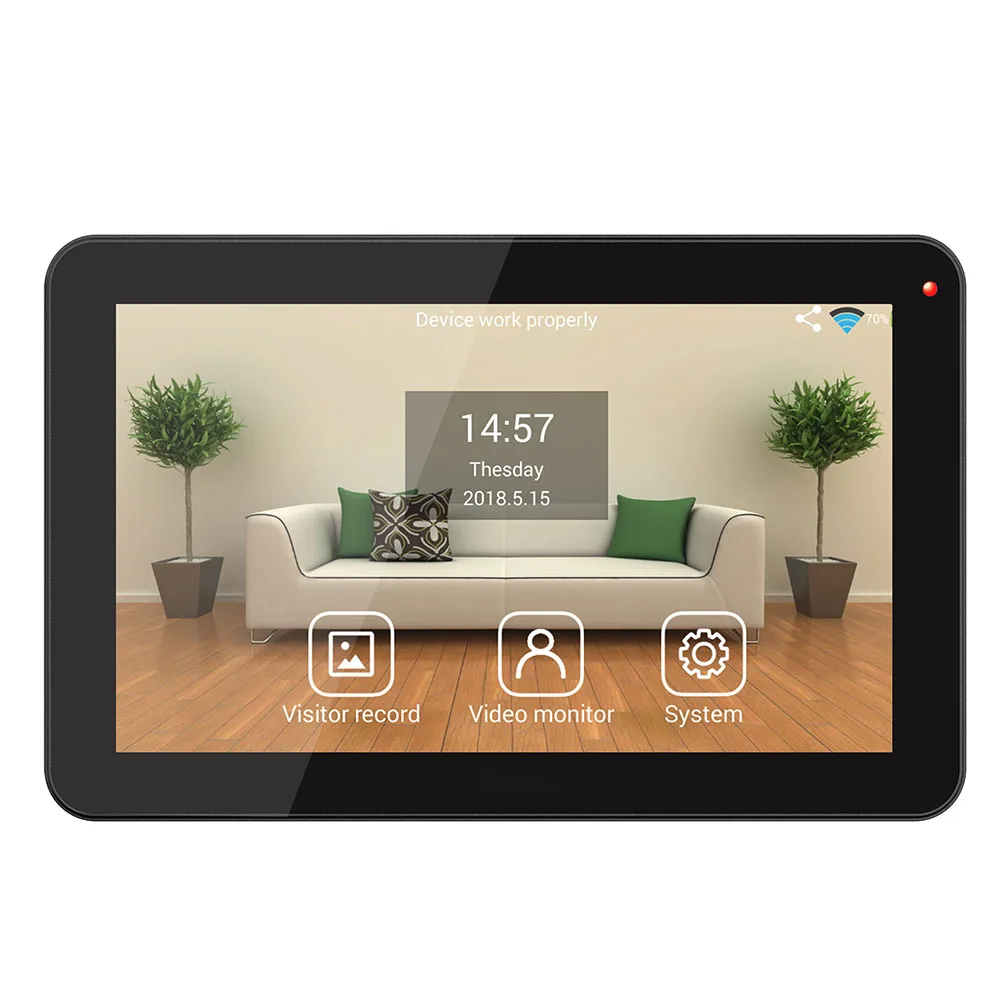 Senha de Vídeo Entrada com Ir-cut Novo Polegada Remoto Desbloquear Wifi Rfid Porta Telefone Campainha Intercom Sistema Câmera 1000tvl 9 App 3 Novo 9 polegada remoto app desbloquear wifi