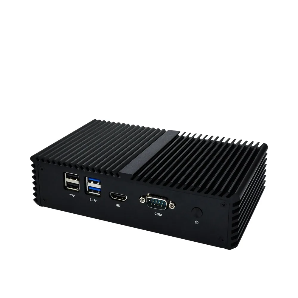 QOTOM Kaby Lake CPU Fanless Mini PC Q525G6 Q535G6 3965U/Core i3-7100U 6 Gigabit NIC Router AES-NI PF Ubuntu CentOS 4