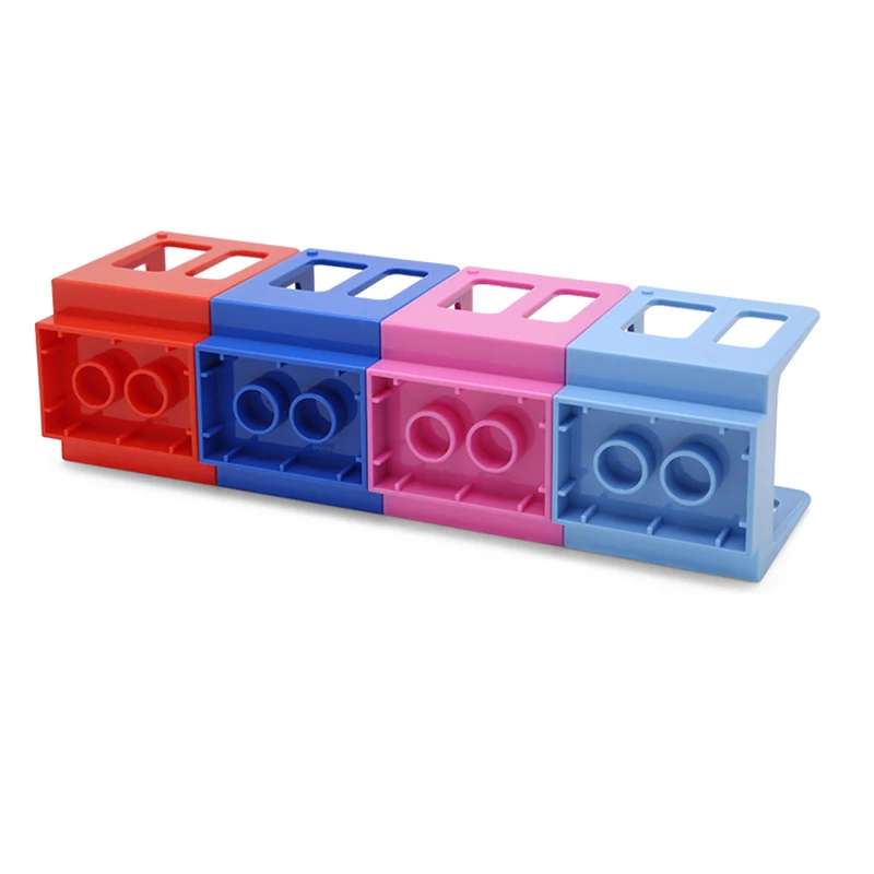 DIY Big Size Railway Cross Train Track Building Blocks Compatible Duploe Classic Car Accessories Sets Bricks Parts Toys for children (12)