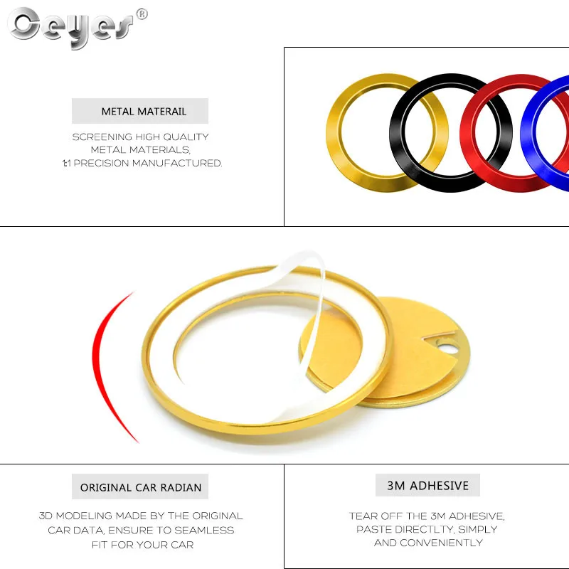 Car Start Engine Button Key Ring for FORD (34)