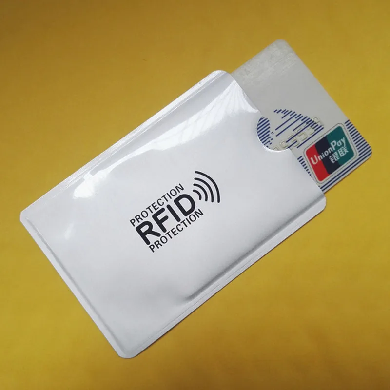 

Thicken Aluminum foil Rfid Protection Credit Card Holder Anti Rfid Blocking Reader Lock Bank Card Holder