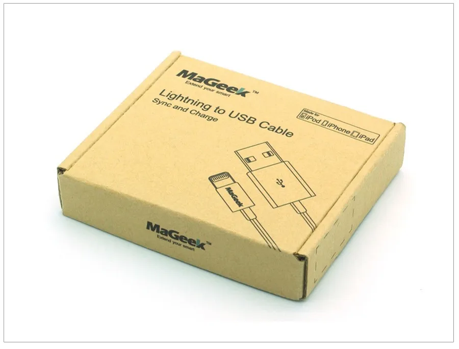 MaGeek MFi Сертифицированный Lightning-USB кабель 1 м кабель для синхронизации данных и зарядки для iPhone Xs Max X 8 7 6 5 5S 5C 6 iPad