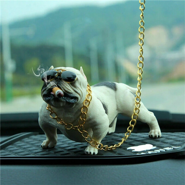 HEIßER Bully Pitbull Hund Auto Innen Dekoration Dashboard Ornament