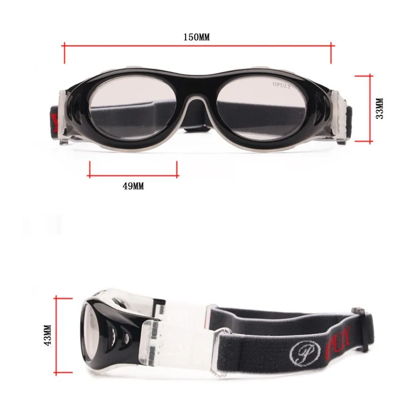 Баскетбол для взрослых подростков очки с защитной подушкой прозрачные ...