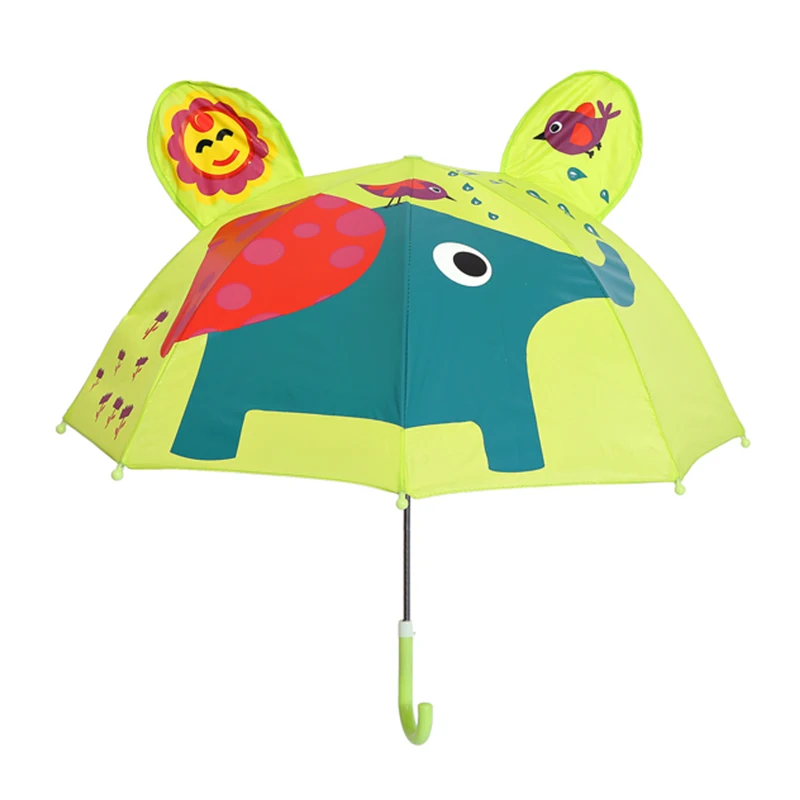 SAFEBET, креативные Детские Зонты с ушками, милые Мультяшные зонты, зонты с бабочками, Детские Зонты с животными, Прямая поставка - Цвет: Elephant