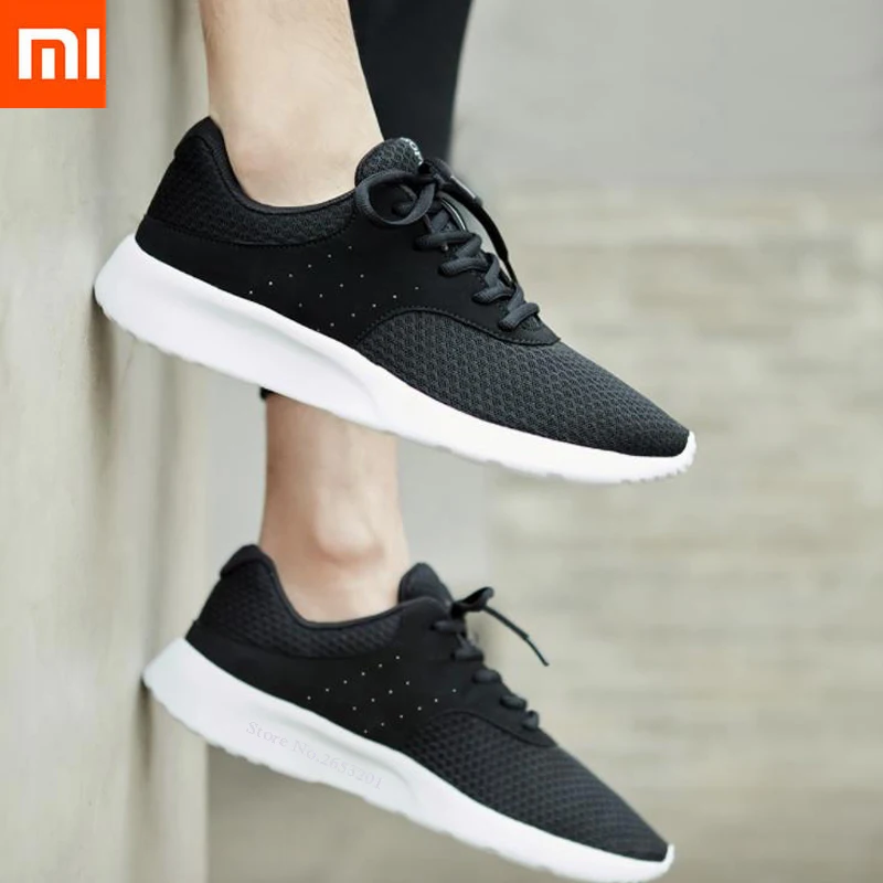 

Xiaomi Mijia Sports Black Shoes 90 points lightweight breat Breathable Refreshing Mesh Comfortable And Stable For Man