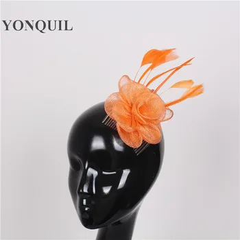 

cute sinamay fascinator hair accessories cocktail hats gril kawaii party event hats Free shipping 17 color avaliable 6pcs/lot