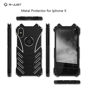 

Protector Phone case for X XS 5.8 Metal Aluminum Shockproof Dropproof Cover for X 10 Armor anti-knock cases