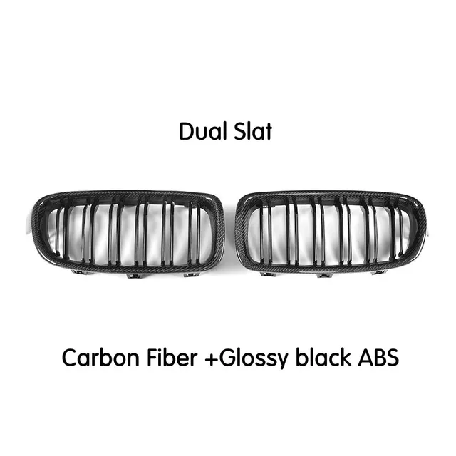 Car Front Grille Genuine Carbon Fiber For BMW 3 Series F30 F31 318i 320i 328i 330i 335i 2012