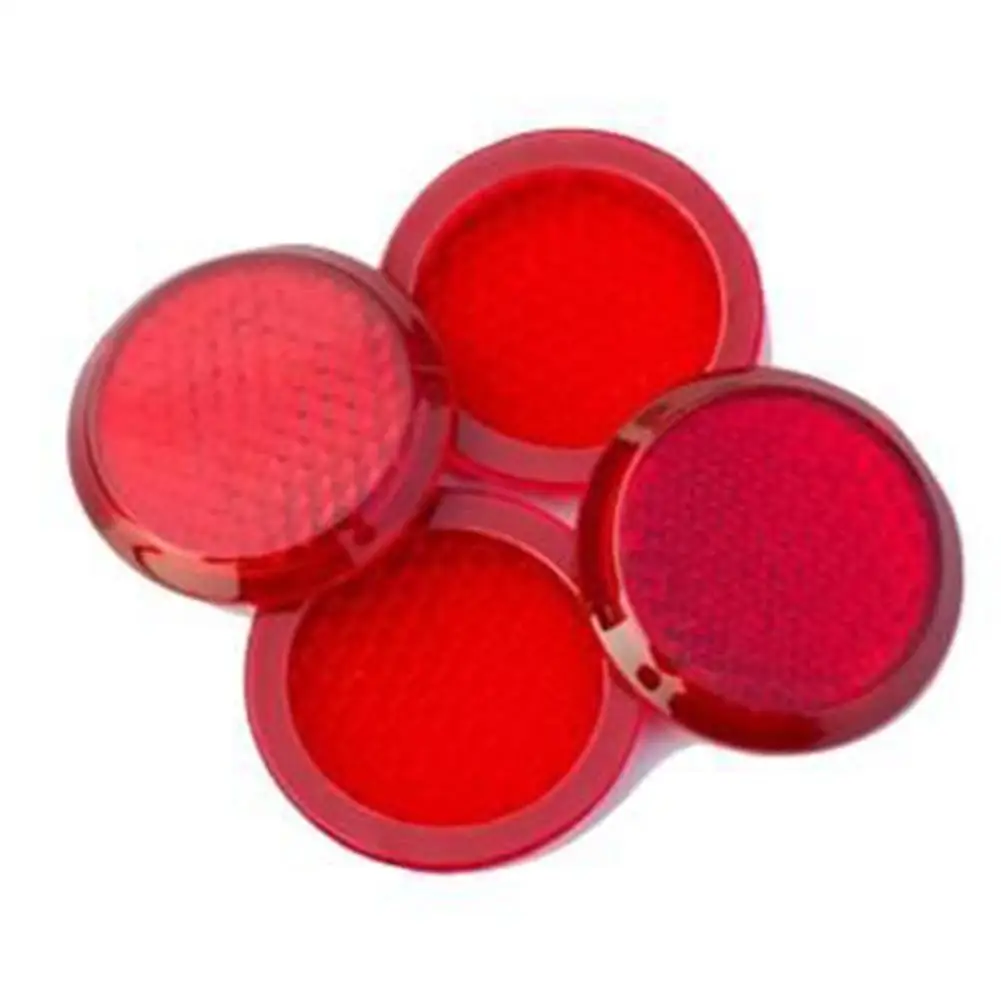 

4PCS Car Door Reflective Sticker Automatic Paste Reflector Warning Sign Red Waterproof And Fireproof Quality
