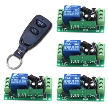 

Hot Sale RF Wireless Remote Control Switch Receiver + 2CH Key Remote Control Transmitter for TV Motors Cameras Video Audio Door