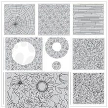 14X14 фон для карточек прозрачные штампы/печать штамп для DIY скрапбукинга/фотоальбома декоративные прозрачные штампы листы