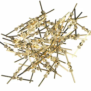 

300pcs/bag 33mm Golden Metal Butterfly Buckles Bowtie Connectors For Crystal Octagon Beads Pins home decoration accessories