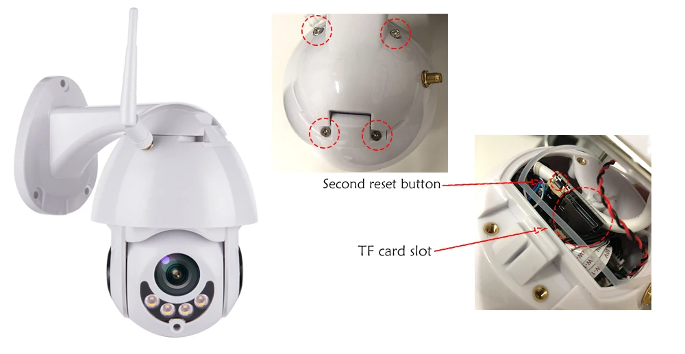 1080P 2MP супер мини PTZ купольная Беспроводная ip камера WiFi CCTV IR 30m Onvif наружная
