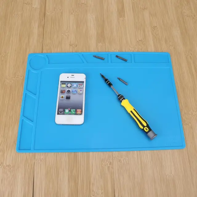 Heat Insulation Silicone Pad Desk Mat Maintenance Desk Platform For BGA Soldering Repair Station With Magnetic Section