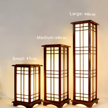 Современный японский стиль татами квадратной формы древесины дуба сплошной деревянный пол лампа с E27 Светодиодный светильник для гостиной прихожей