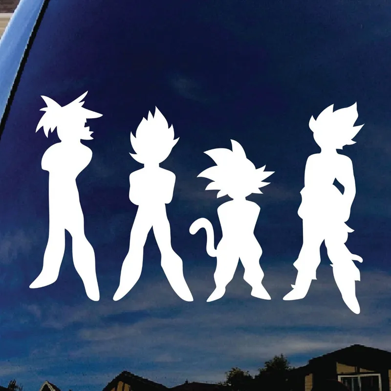 

Dragon Ball Z DBZ Car Sticker Die Cut Decal Notebook Car Laptop 6" (White)