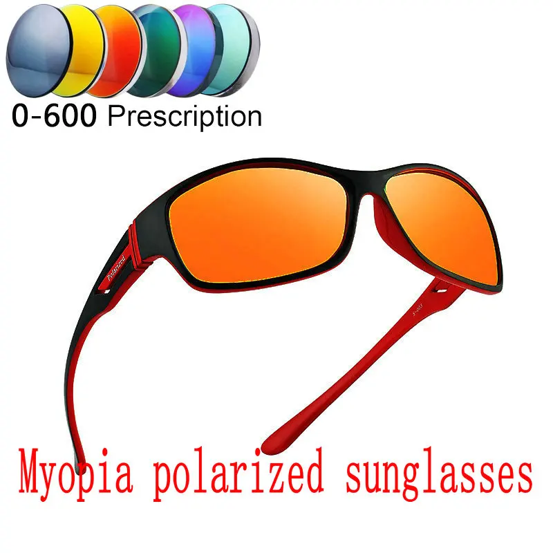 

2019 Diopter Finished Myopia Polarized Sunglasses Men Polarized Glasses Vision Anti-glare Polarized Driving Sun Glasses FML