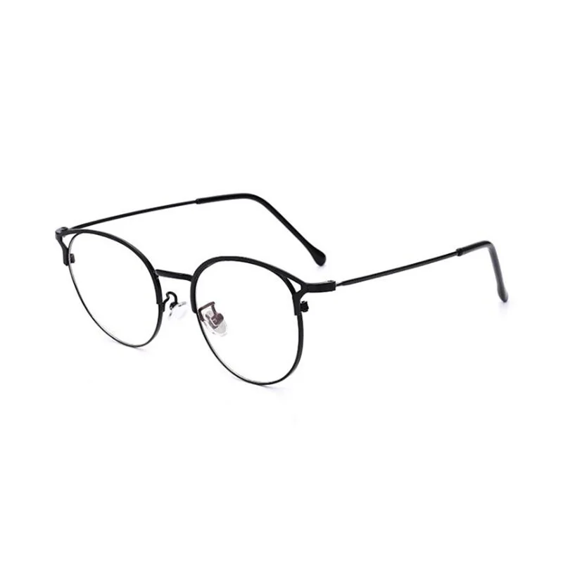 Новинка Ретро кошачьи уши металлические очки для девочек оправа для близорукости винтажные очки для женщин элегантные Лидер продаж