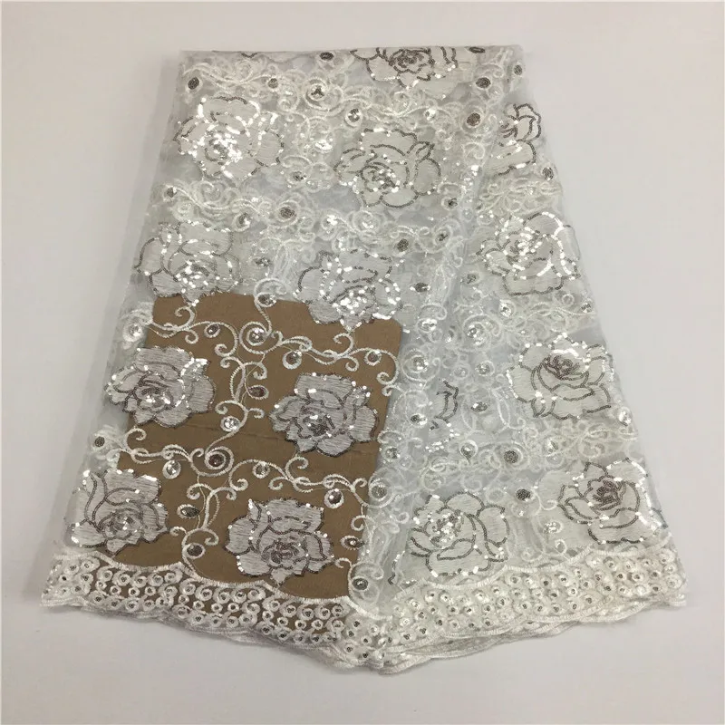 

16L-W01!African Lace fabric Hot Sell Mesh 2016 New Arrival Plain white Color african cord Lace /guipure lace Fabrics High Qualit