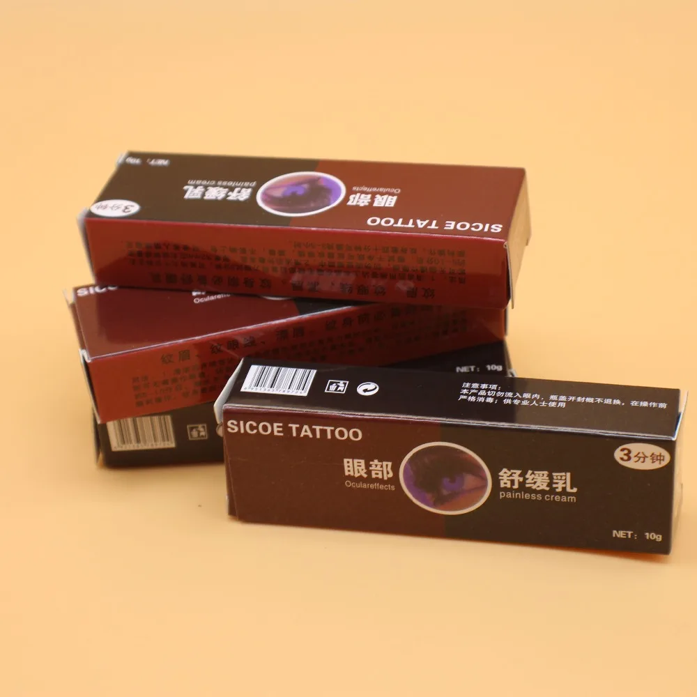 

10 pcs tattoo before care cream sicoe cream for permanent makeup tattoo before operation body Tattoo care cream gel