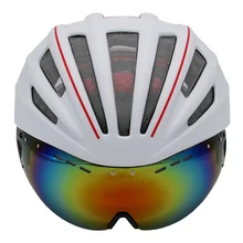 Double Layers Road Mountain MTB Cycling Helmet With Glasses Goggles Bicycle Helmet 280g Casco Ciclismo Bike Helmet 28 Air Vents