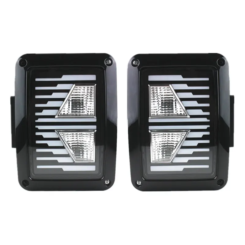 Clear European LED Taillight for Jeep Wrangler JK 2007 2017 Pair LED