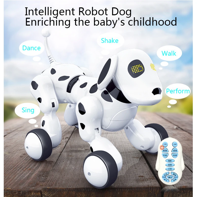 

Wireless Remote Control Smart Robot Dog Kids RC Toys Intelligent Talking Robot Dog Electronic Virtual Pets Children Toy Gift