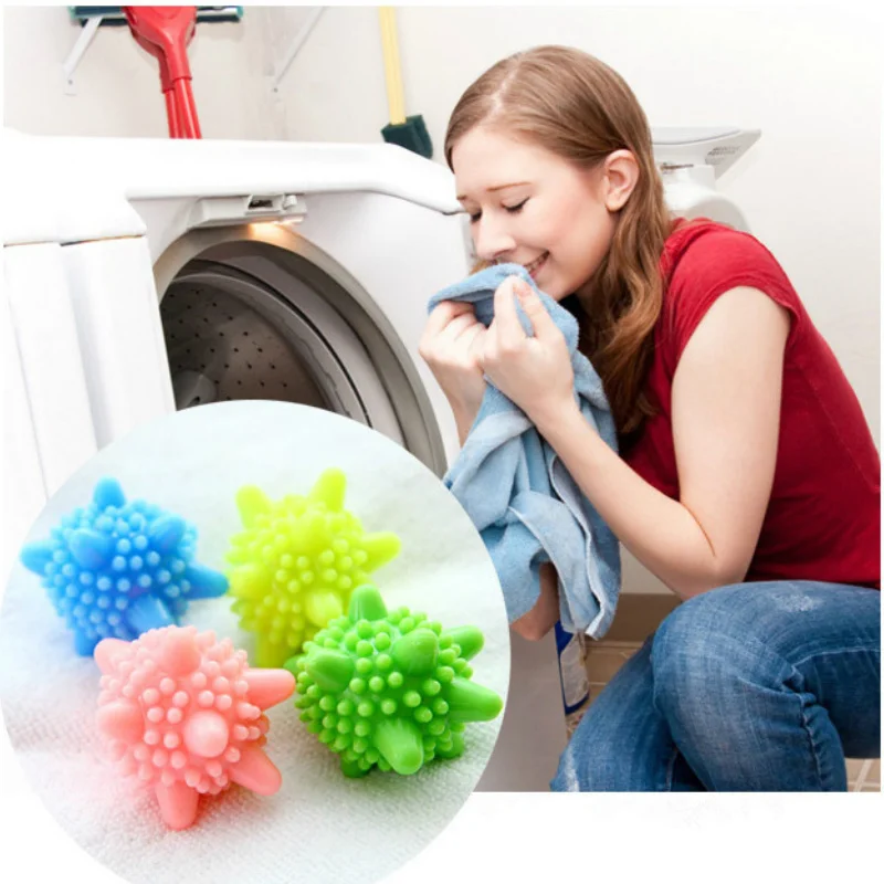

1Pcs Magic Laundry Ball For Household Cleaning Washing Machine Clothes Softener Solid Balls Strong Decontamination Soft Rubber