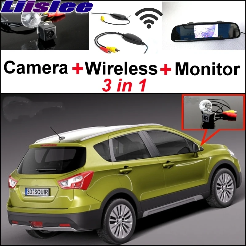 Liislee Special Camera + Wireless Receiver + Mirror Monitor Parking System For Suzuki SX4 SX-4 SX 4 Hatchback MK1 MK2 2006~2015