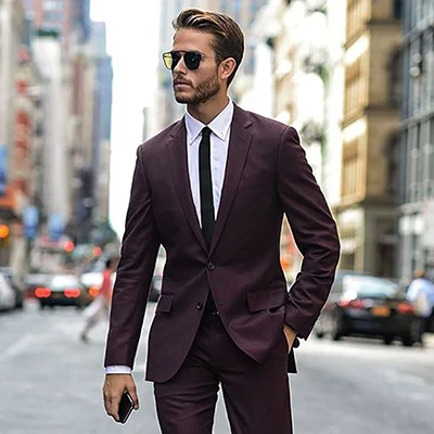 Trajes guapos hombres Trajes De Hombre Traje Homb Traje para hombres Casual por encargo novio conjuntos 2 piezas (chaqueta + pantalón)|Trajes| - AliExpress