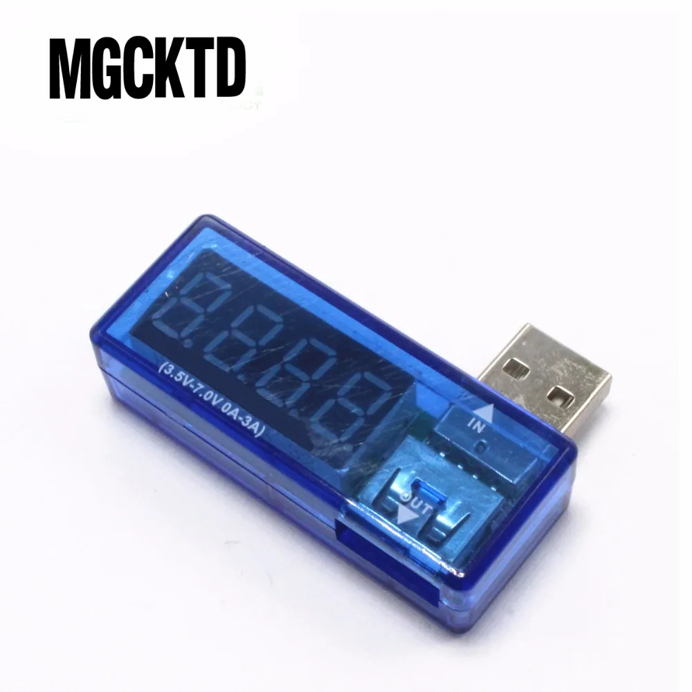 Цифровой USB Мобильный измеритель напряжения зарядное устройство тока мини