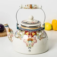 4л домашний эмалированный чайник электромагнитный чайник