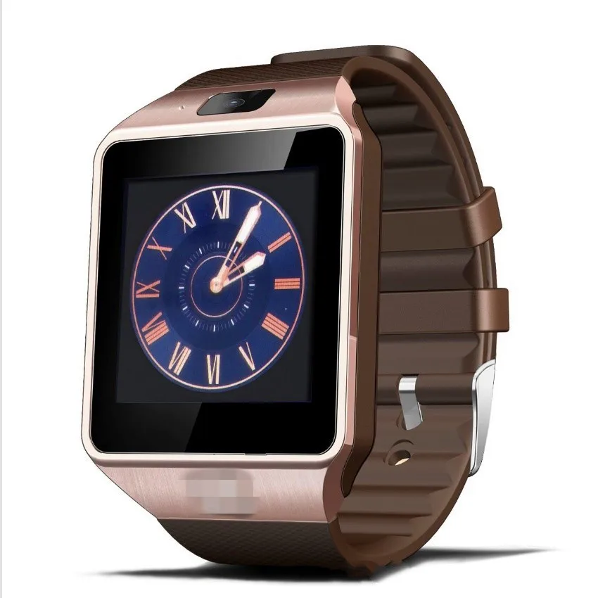 DZ09 новые умные часы умные цифровые спортивные золотые умные часы DZ09 шагомер для телефона Android наручные часы Мужские Женские часы - Цвет: Золотой