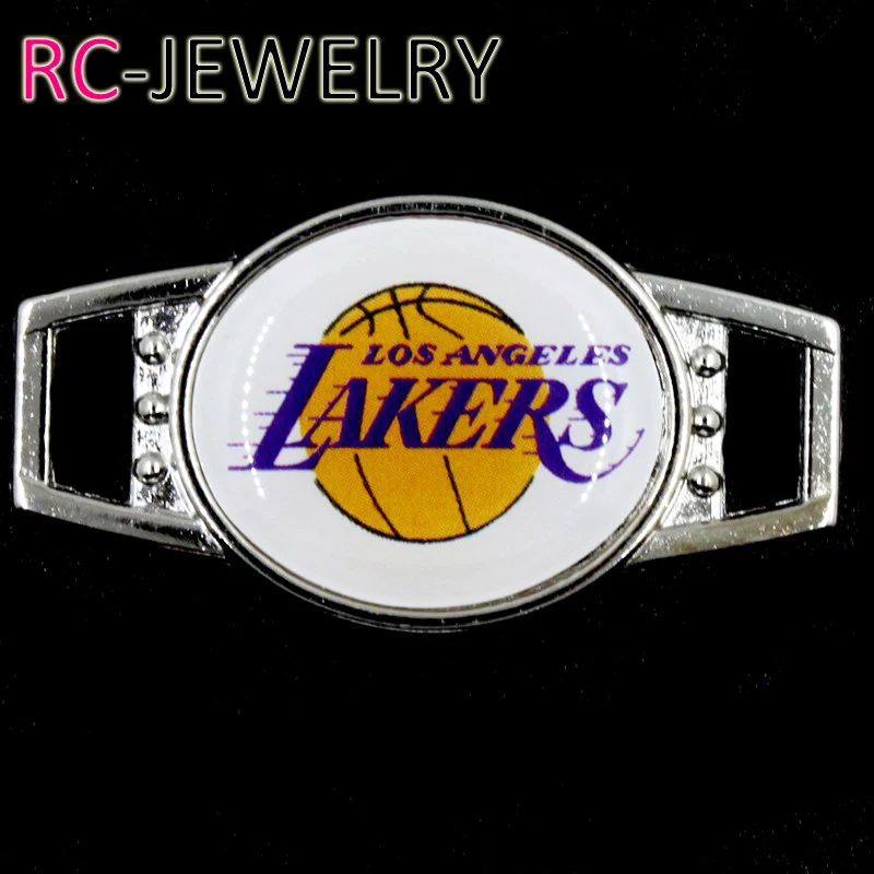 L.A. Lakers Shoelace Buckle Charms Basketball Team Charms For New