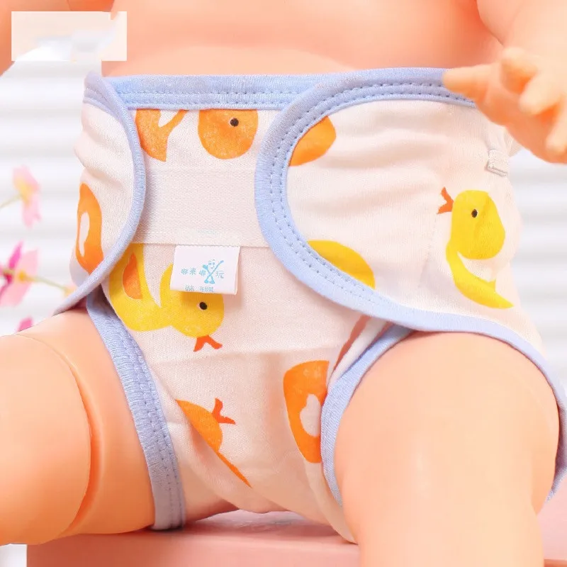 

Newborn Cotton Diaper Pants Baby Training Diaper Repeated Washing Adjustable Breathable Diaper Cover Mama's Helper